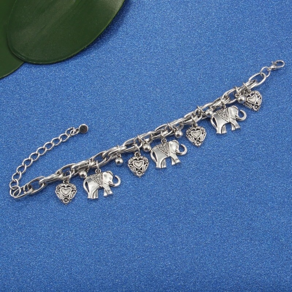 Delta Sigma Theta inspired anklet/bracelet - Picture 2 of 5